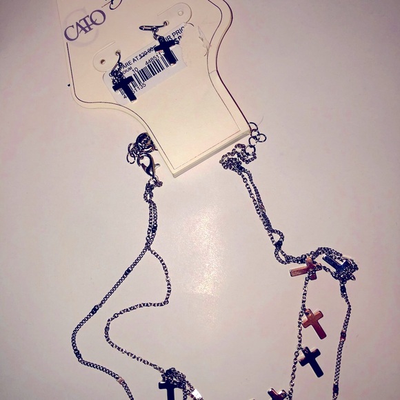 Cato Delicates Necklace and Earrings Set NWT - Picture 2 of 2